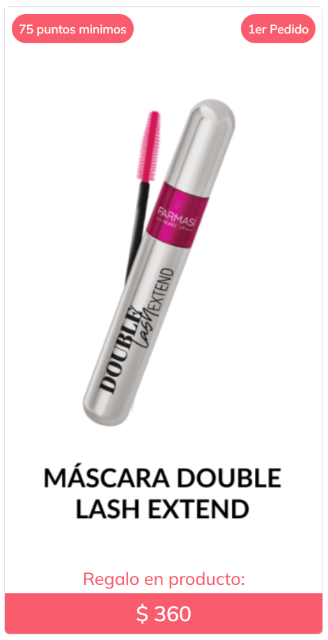 Regalo Primer Mes Máscara Double Lash