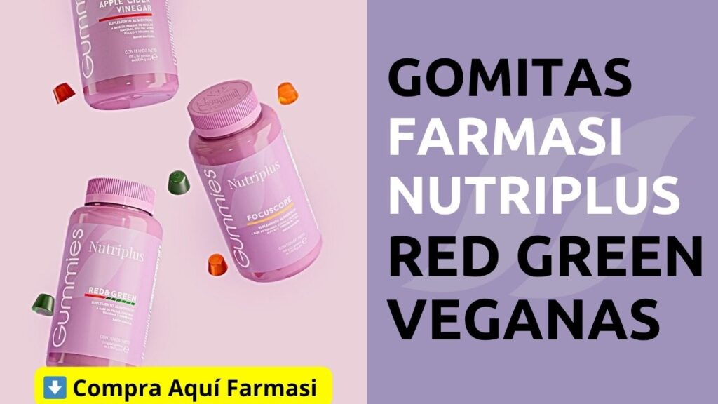Gomitas Red Green Farmasi Nutriplus 100% Veganas comprar online México
