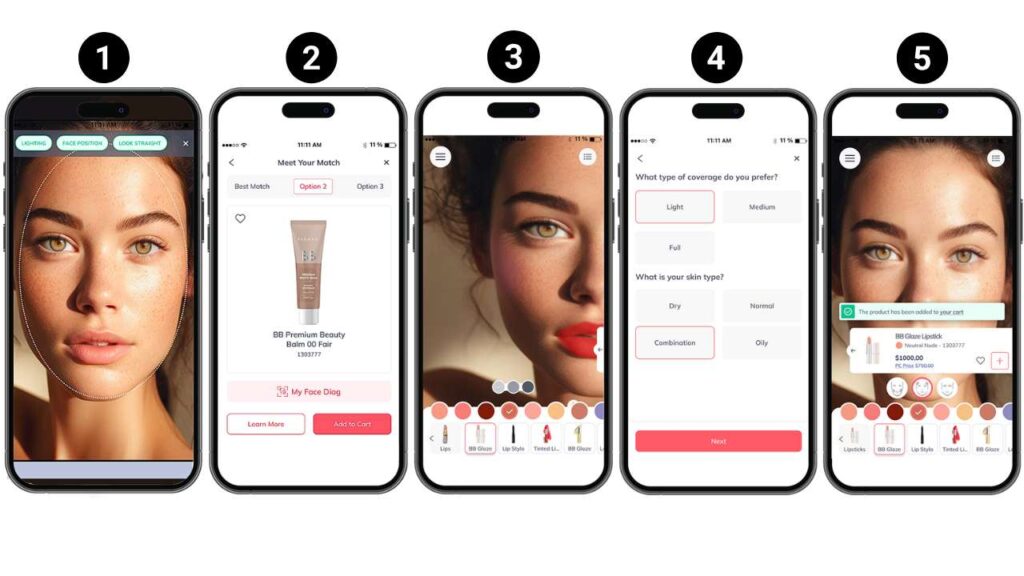 Pasos a Seguir para Usar el Probador Virtual de Maquillaje y Sombras Farmasi